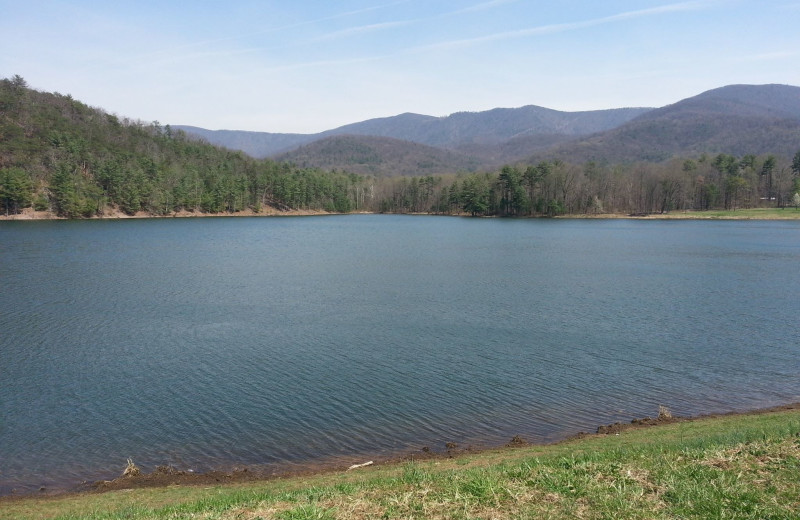 Lake view at Allstar Lodging.