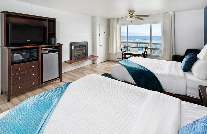 Guest room at Surfrider Resort.