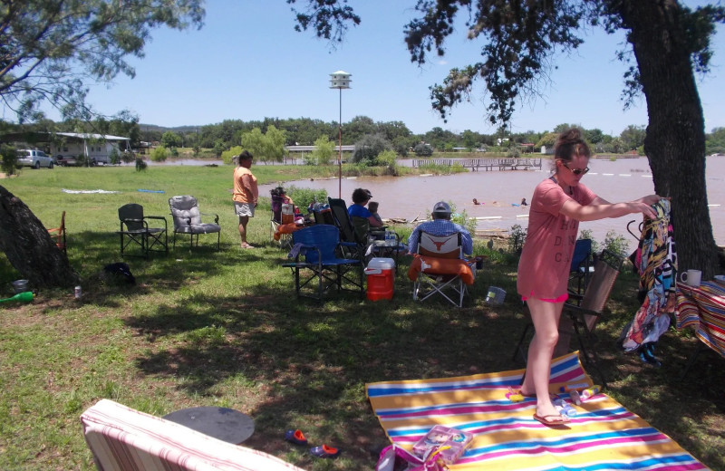 Beach at Highland Lakes Area Site.