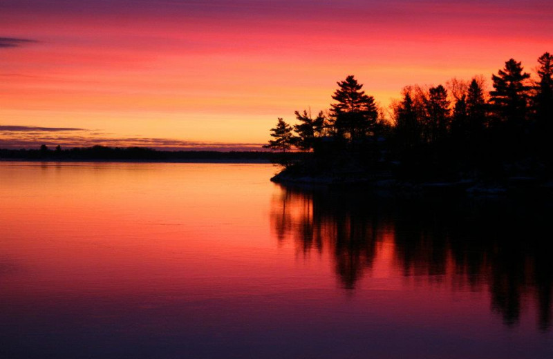 Sunset at Arrowhead Lodge & Resort.