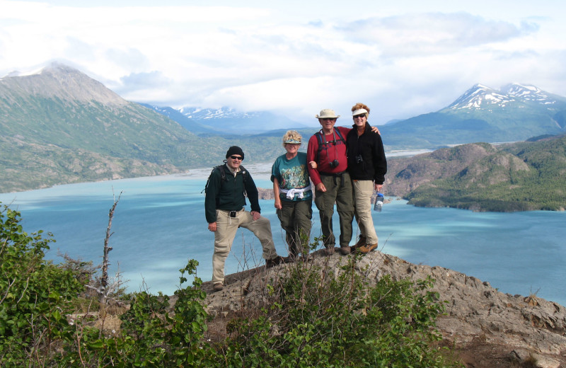 Hiking with family at Great Alaska Adventure Lodge.