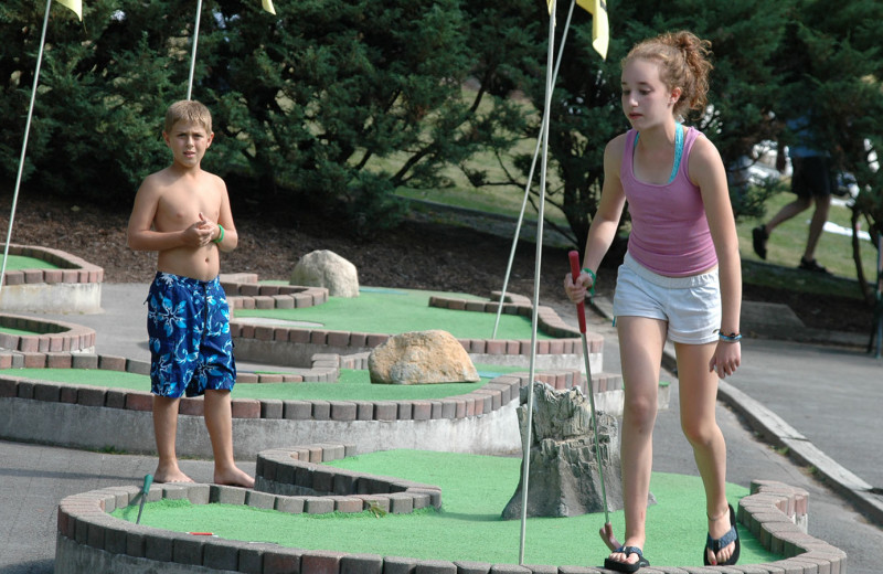 Mini golf at Woodloch Resort.
