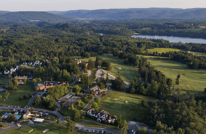 Aerial view of Cranwell Spa & Golf Resort.