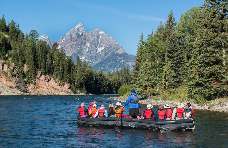 Raft trips at Triangle X Ranch.
