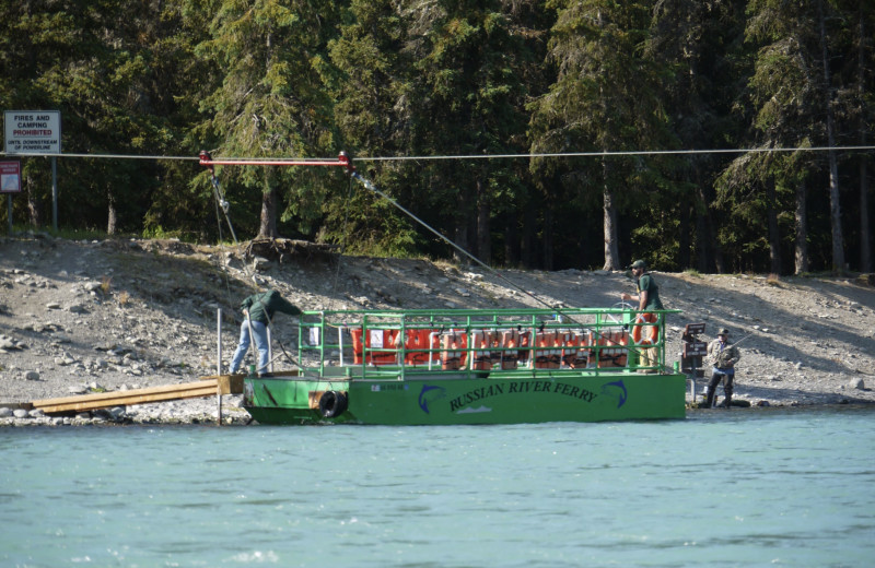 Boat at Gwin's Lodge & Kenai Peninsula Charter Booking Service.