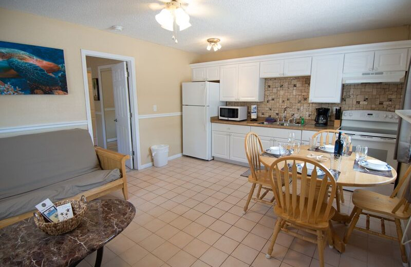 Guest kitchen at Anna Maria Island Inn.