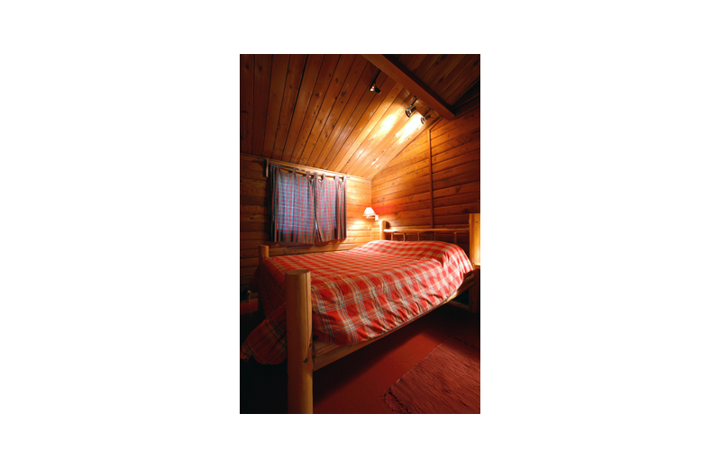 Cabin bedroom at Grace Haven.