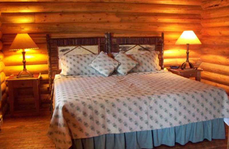 Guest bedroom at The Lodge at Palisades Creek.