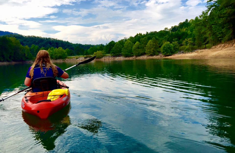 Kayaking at Nantahala Village.