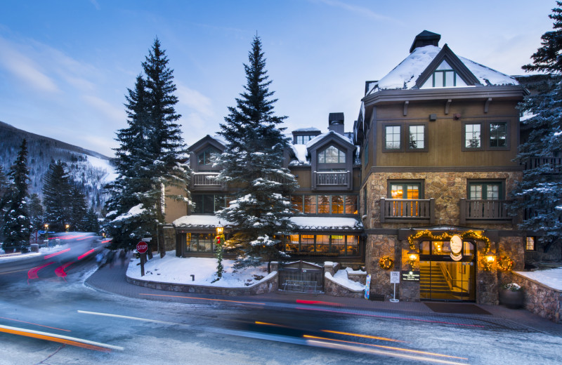 Winter exterior at Vail Mountain Lodge 