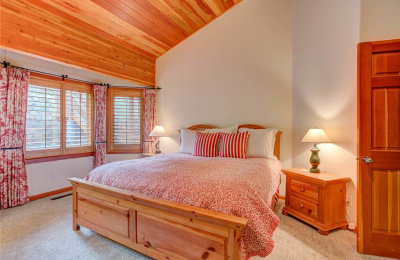 Rental bedroom at Alpine Ski Properties.