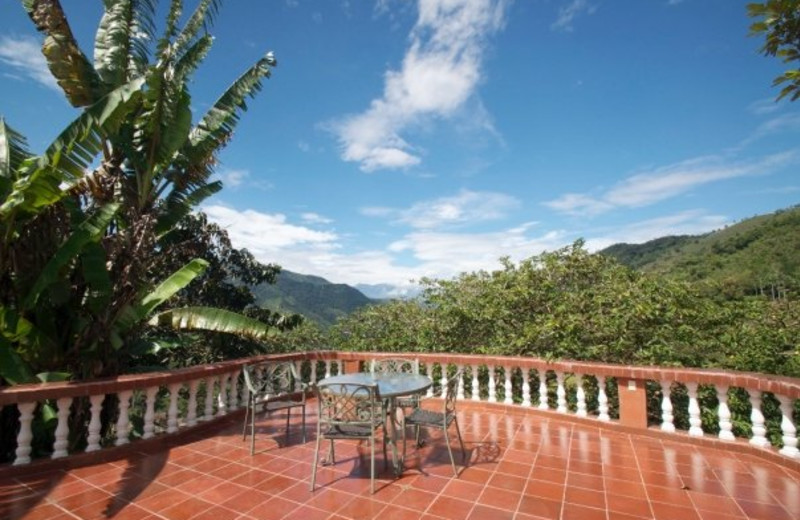 Patio at Hacienda Primavera Wilderness Ecolodge.