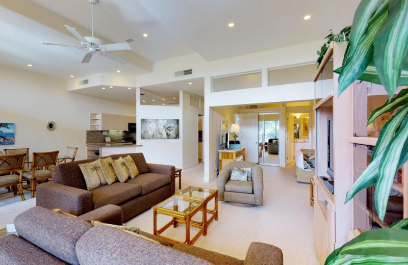 Rental living room at Vacasa Maui.