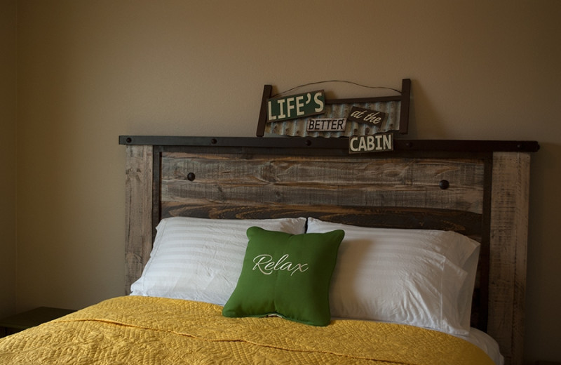 Cabin bed at D'Arbonne Pointe.
