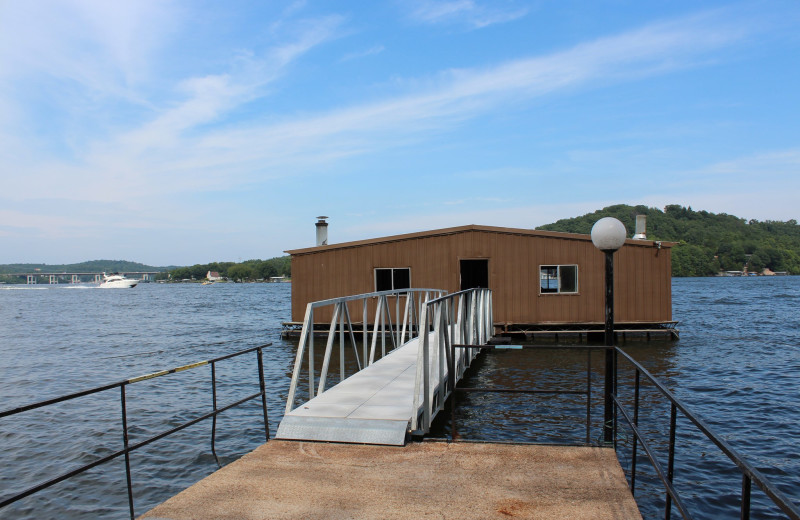 Fish house at Hawks Landing Resort.