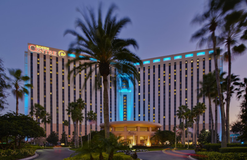 Resort exterior at Rosen Hotels.