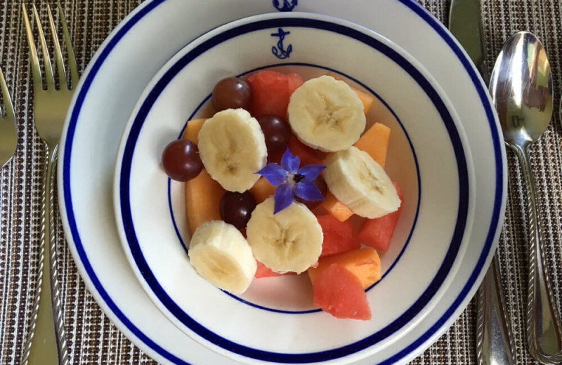 Fresh fruit at Coast Guard House Historic Inn.