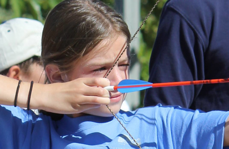 Archery practice at Greenhorn Creek Resort.