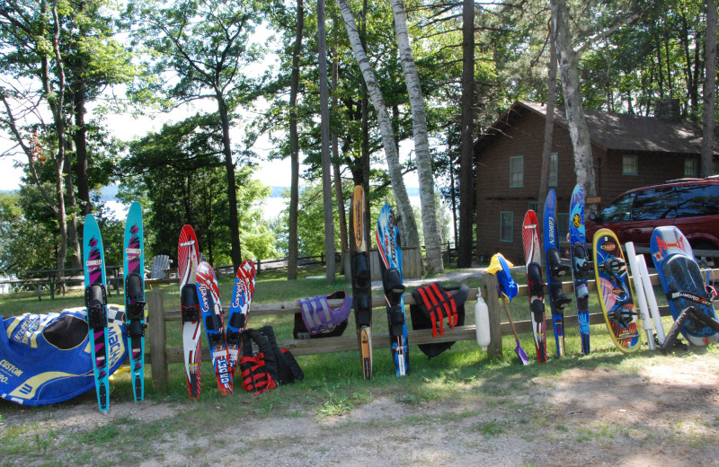 Equipment at Chimney Corners Resort.