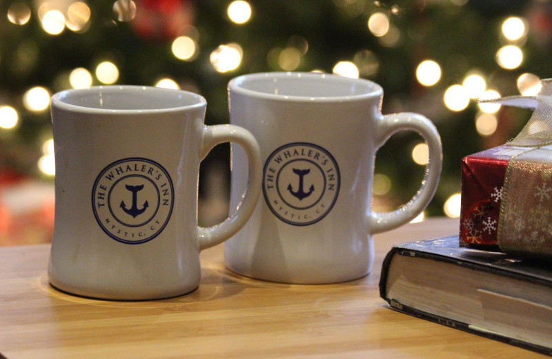 Holiday mugs at Whaler's Inn.