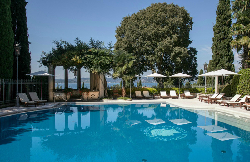 Outdoor pool at Villa Cortine Palace Hotel.