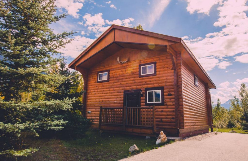 Cabin exterior at Glacier House Resort.