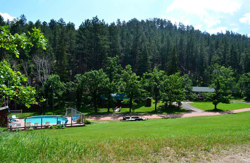 Grounds at Backroads Inn and Cabins.