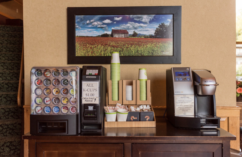 Coffee at Golden Arrow Lakeside Resort.