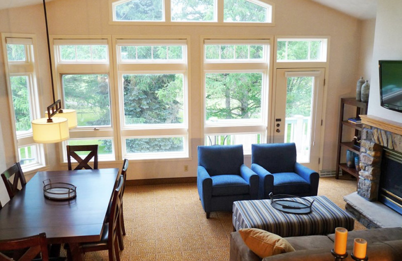 Guest room at Fairway Suites.