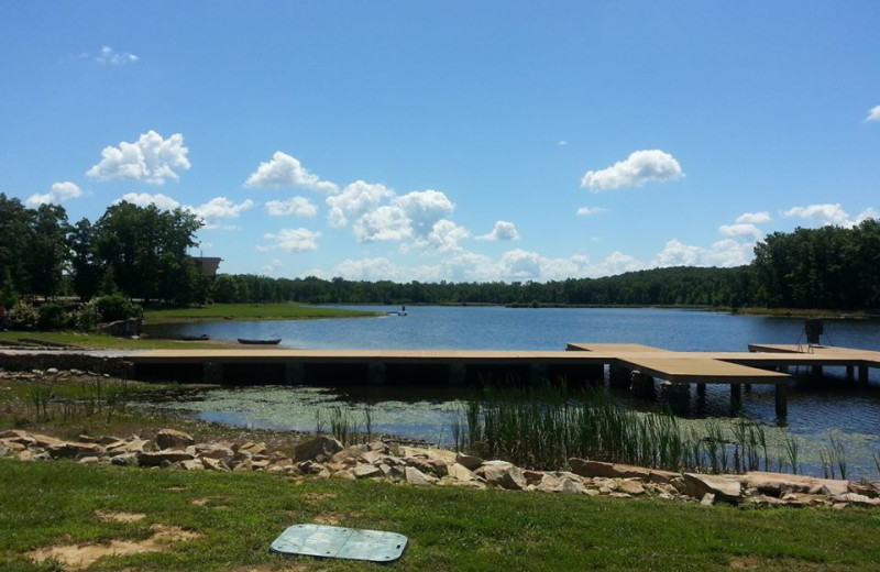 Dock at Highland Rim Retreats.