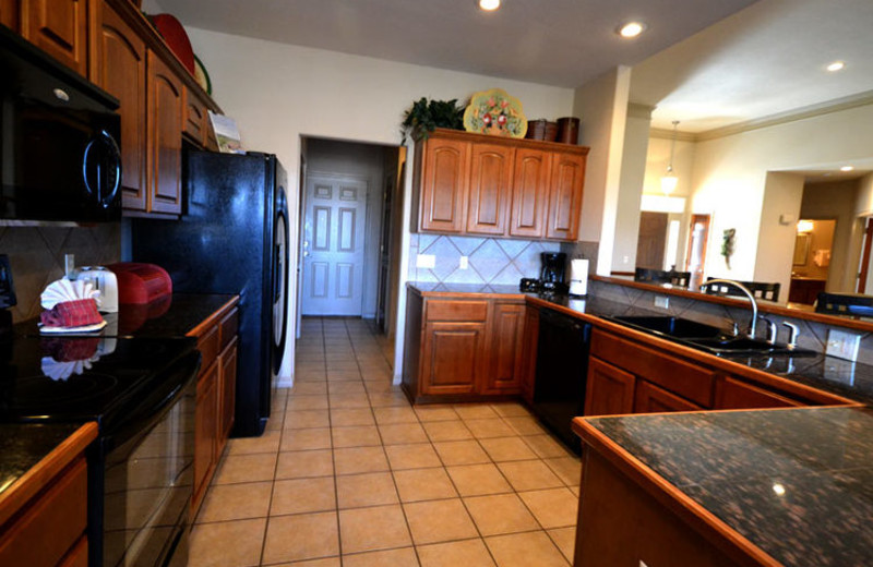 Rental kitchen at Stonebridge Resort.