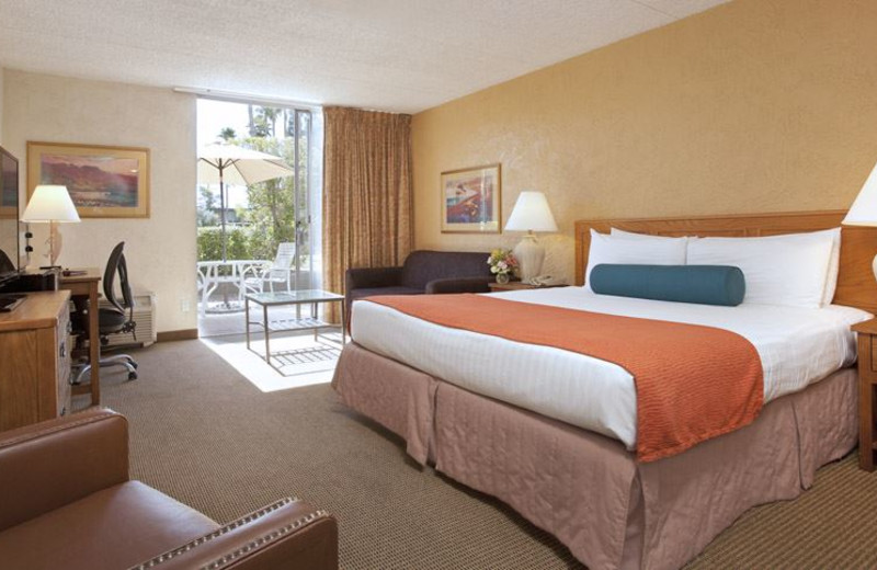 Guest room at Riverpark Inn.