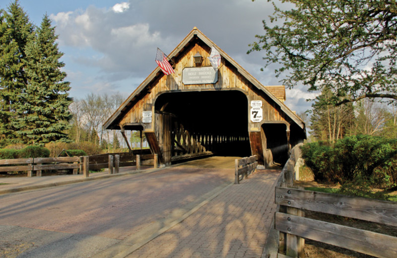 Covered bridge at Bavarian Inn of Frankenmuth.