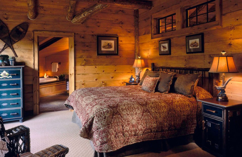 Guest suite at The Whiteface Lodge.