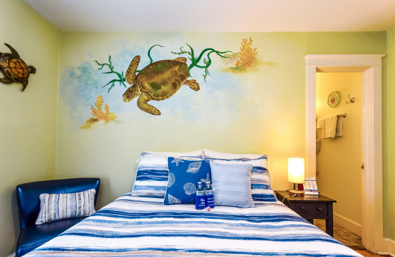 Guest room at Carolina Beach Inn.