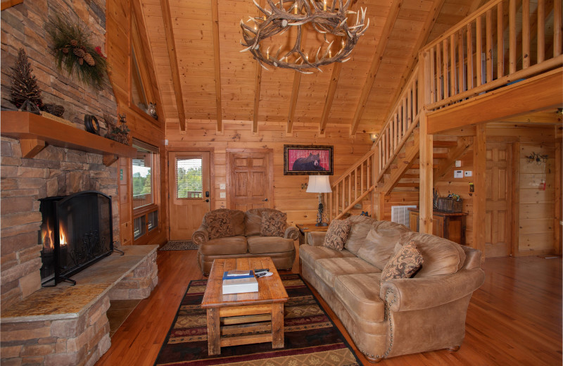 Living room at American Patriot Getways - Cedar Creeks.