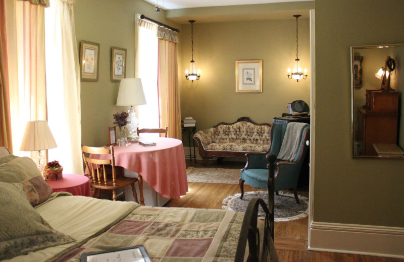Guest room at Whispering Pines Bed and Breakfast.
