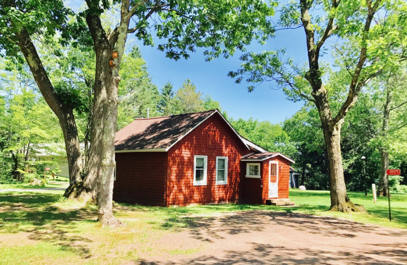 Cabin exterior at Mission Springs Resort.