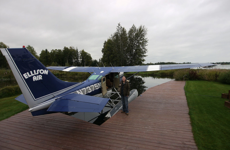 Plane at Gwin's Lodge & Kenai Peninsula Charter Booking Service.