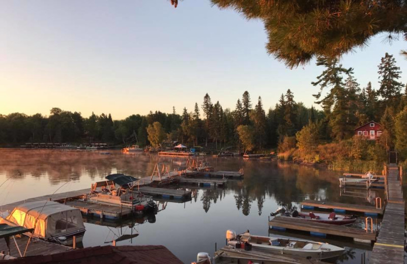 Lake view at Arrowhead Lodge & Resort.