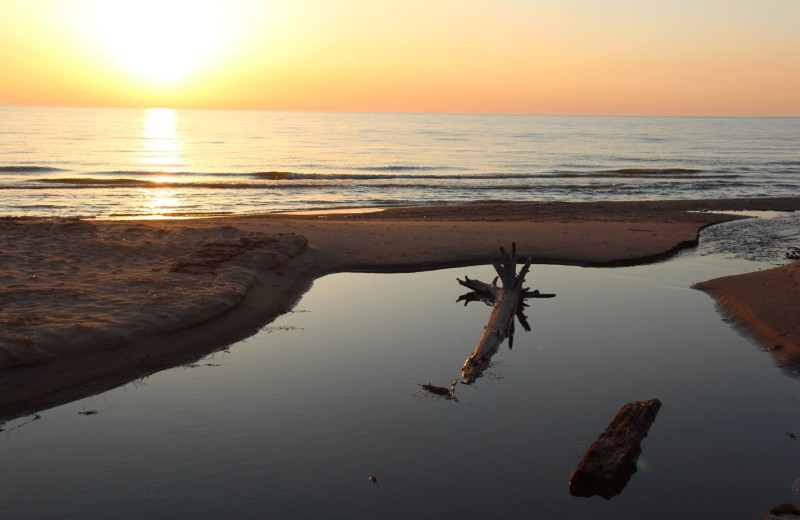 Beach near The Kingsley House.