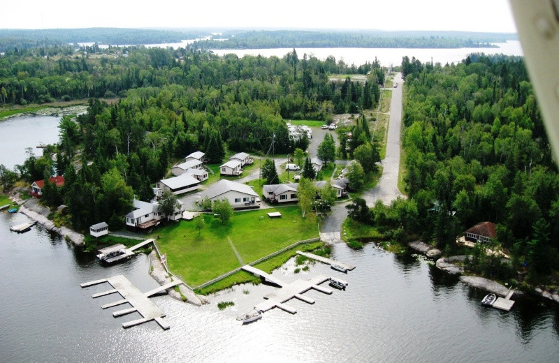 Aerial view of Paradise Cove Resorts.