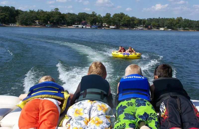 Tubing at The Lodge on Otter Tail Lake.