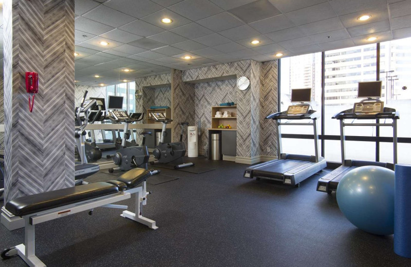 Fitness room at Brookshire Suites Inner Harbor, BW Premier Collection.