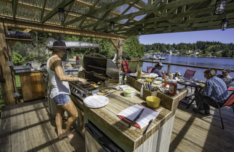 Dining at McKay Bay Lodge.