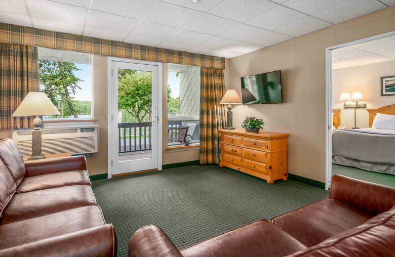 Guest room at Woodloch Resort.