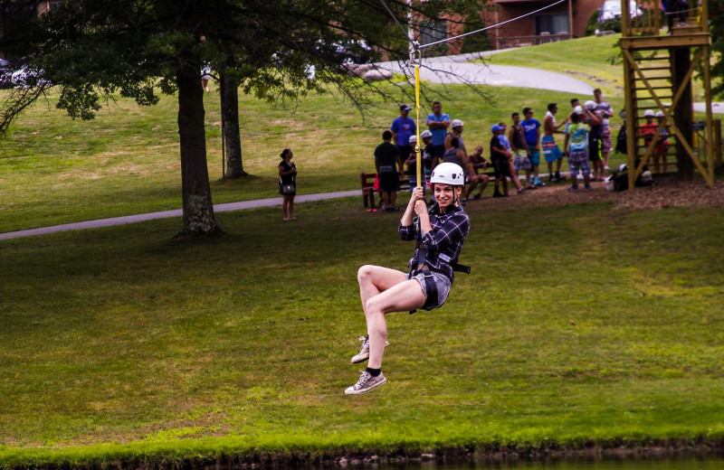 Zip line at Villa Roma Resort and Conference Center.