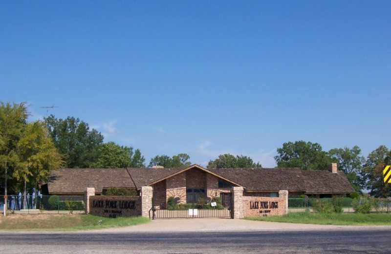 Exterior view of Lake Fork Lodge.