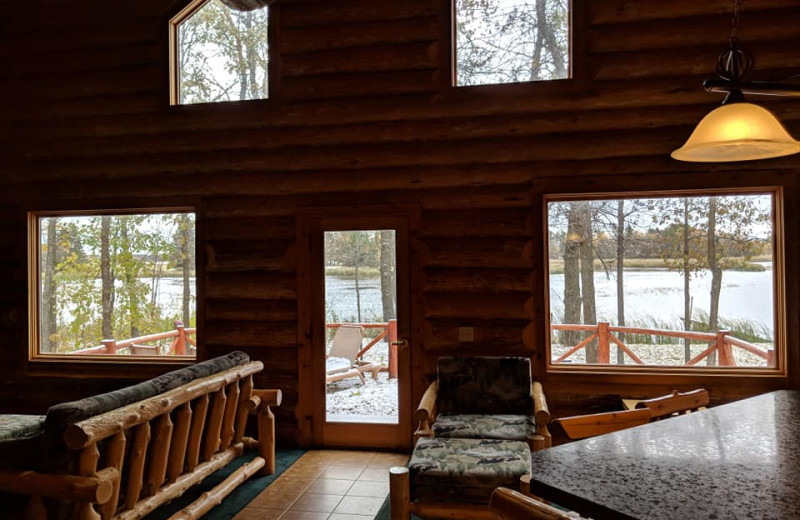 Interior view of Zippel Bay Resort.