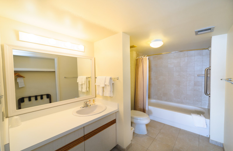 Guest bathroom at The Sea Ranch Resort.